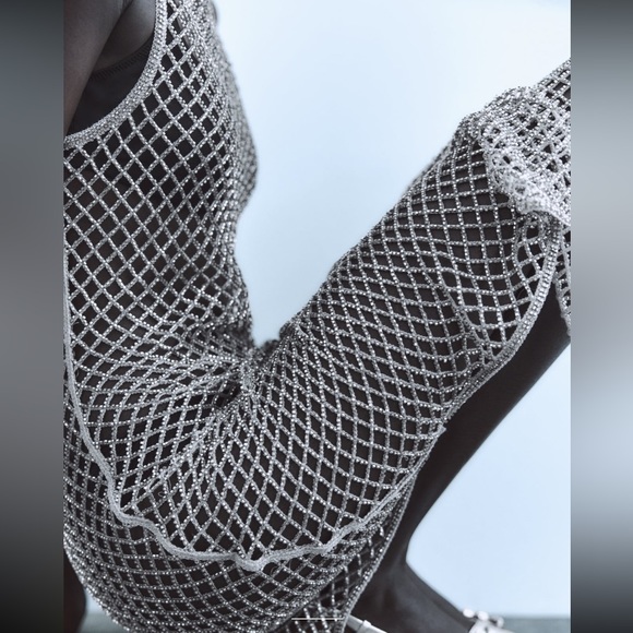 Zara sequin mesh dress - Picture 4 of 13